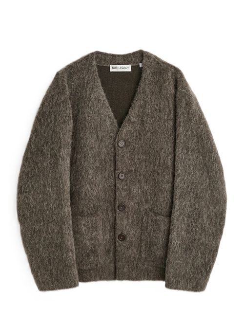 cardigan furry Our Legacy Our Legacy | M2266CMMOLE GREY HAIRY WOOL
